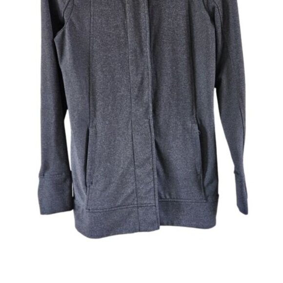 Athleta Full Zip Hiking Mid Layer Coat Jacket Dark Gray Size Small - Picture 3 of 8